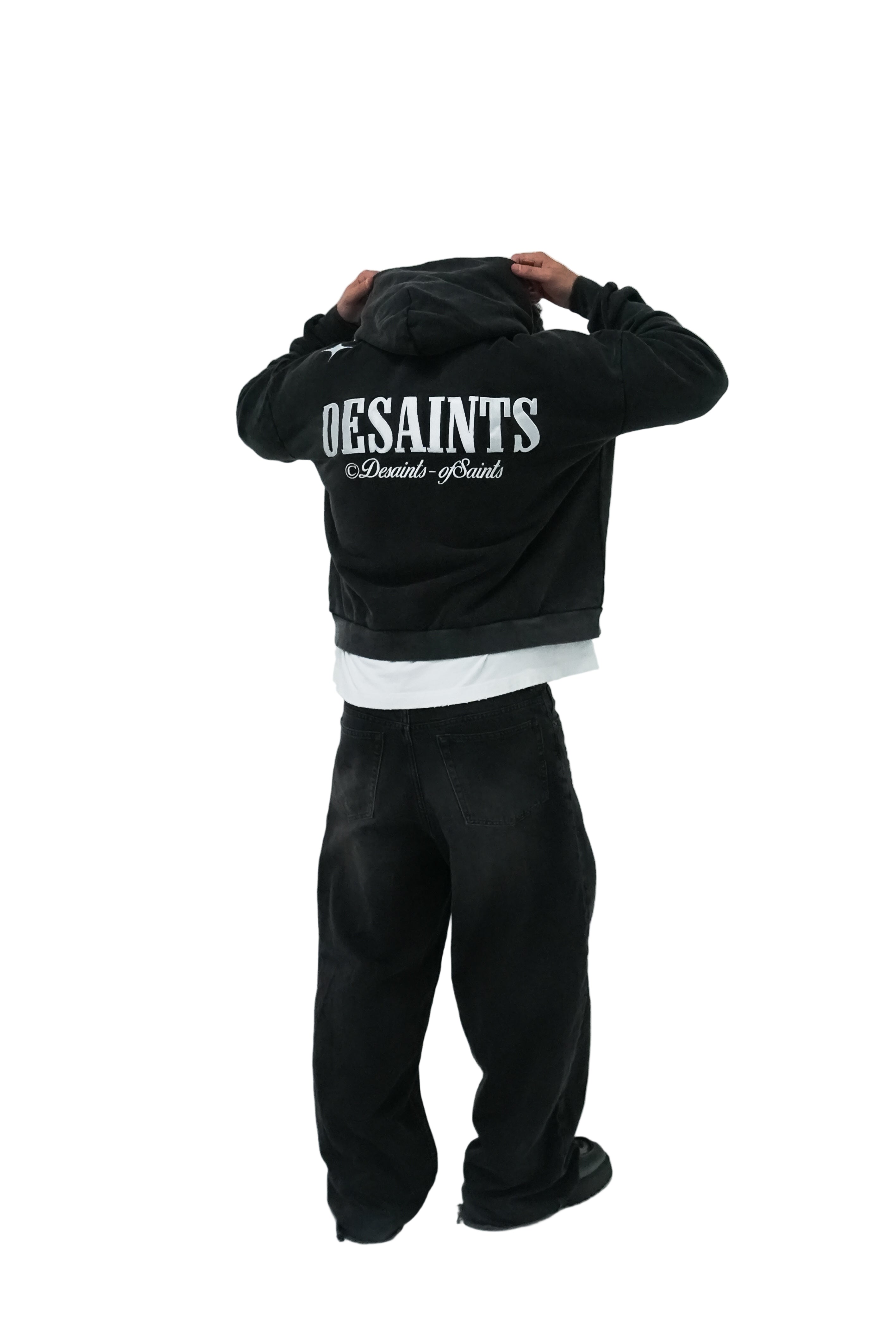 Washed Black Hoodie